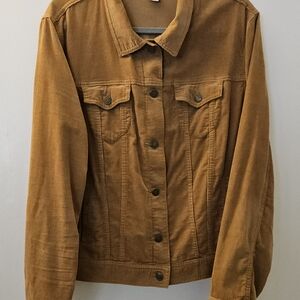 Vintage Old Navy Women's Tan Corduroy Jacket